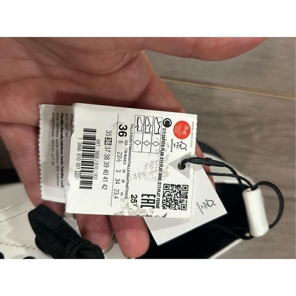 New ZARA shoes white sz 6 - Picture 5 of 5